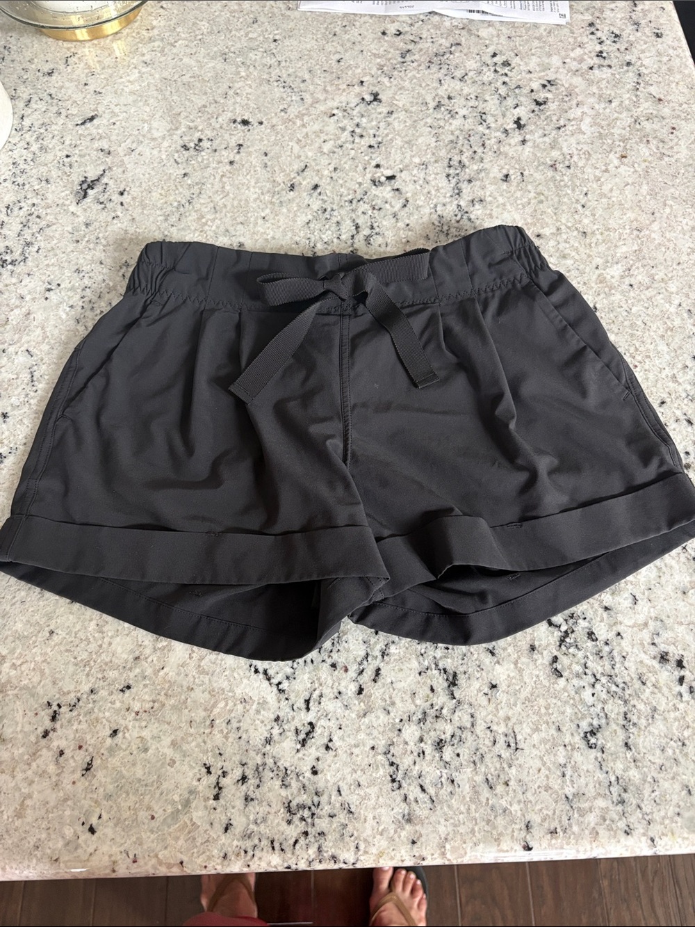 lululemon athletica Black Drawstring Performance Shorts